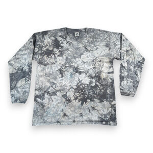 Vintage Back to Earth Shirt Adult LARGE Gray Tie Dye Cotton Smoky Nature 90s